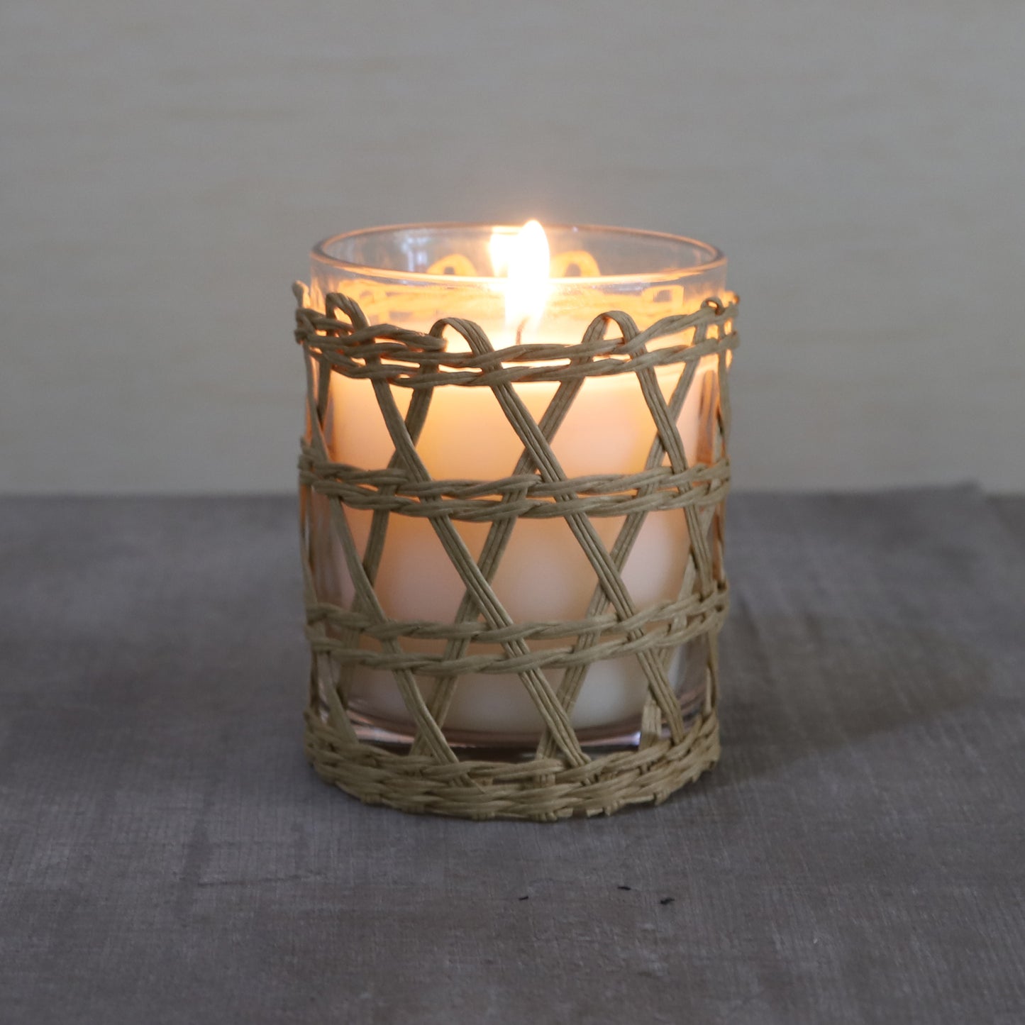 EDENG Scented Glass Candles with natural straw rope Long Lasting Candles Glass Jar Candle "