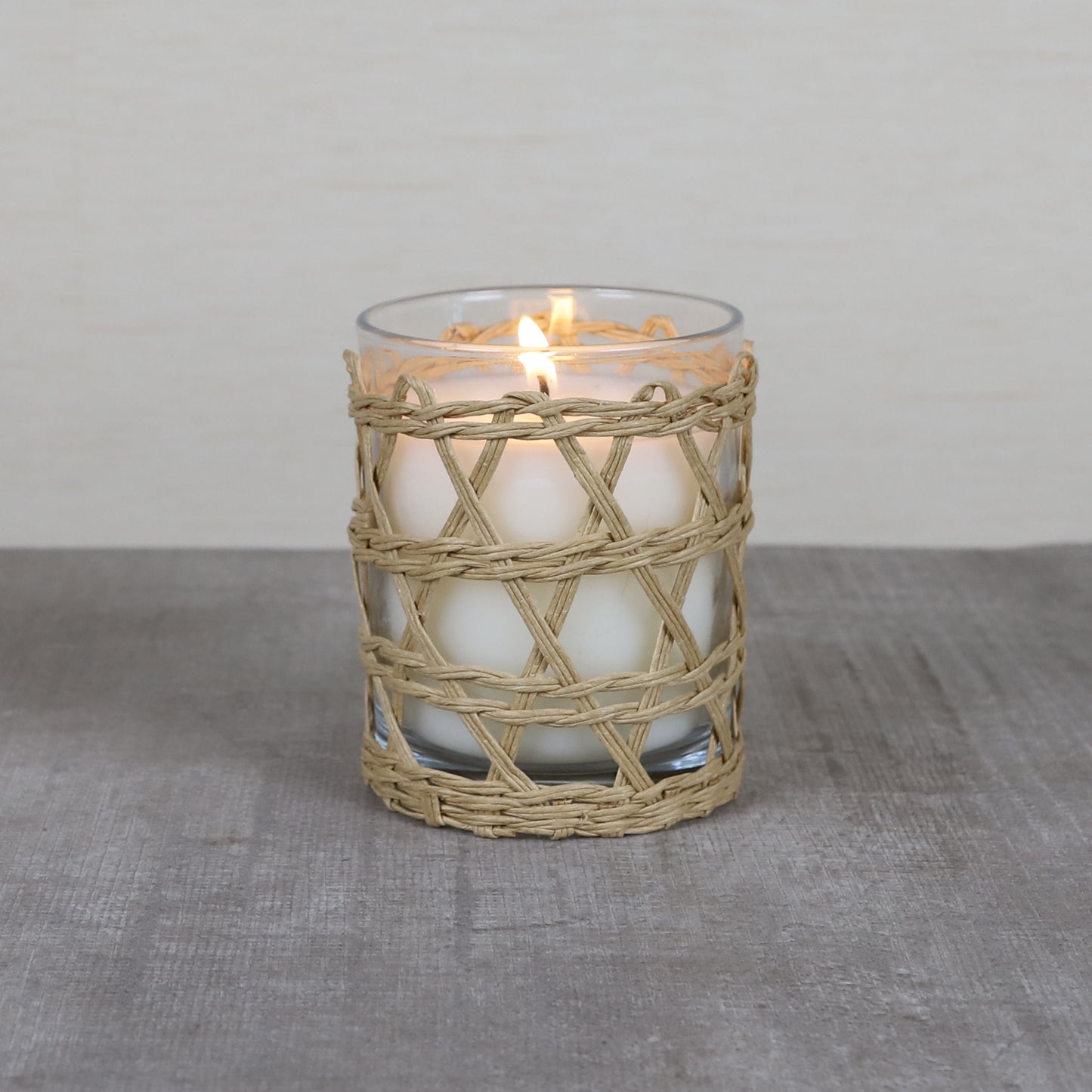 EDENG Scented Glass Candles with natural straw rope Long Lasting Candles Glass Jar Candle "