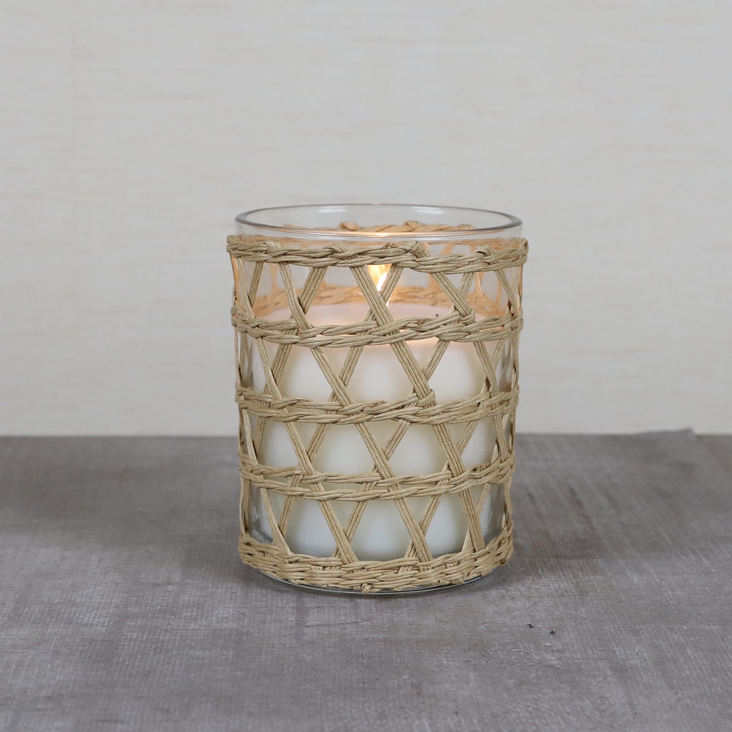 EDENG Scented Glass Candles with natural straw rope Long Lasting Candles Glass Jar Candle "