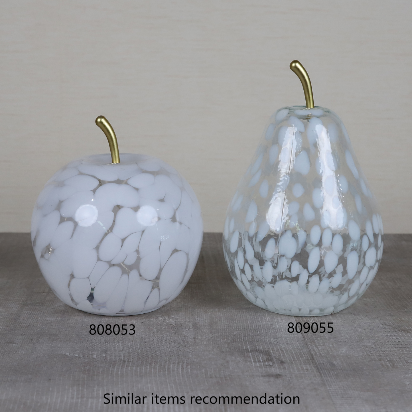 Edeng LED Apple Translucent Fruit Lights Glass Ornaments Christmas Fruit Decoration Apples Glass Translucent Ornaments Decor Desktop Ornament Tabletop