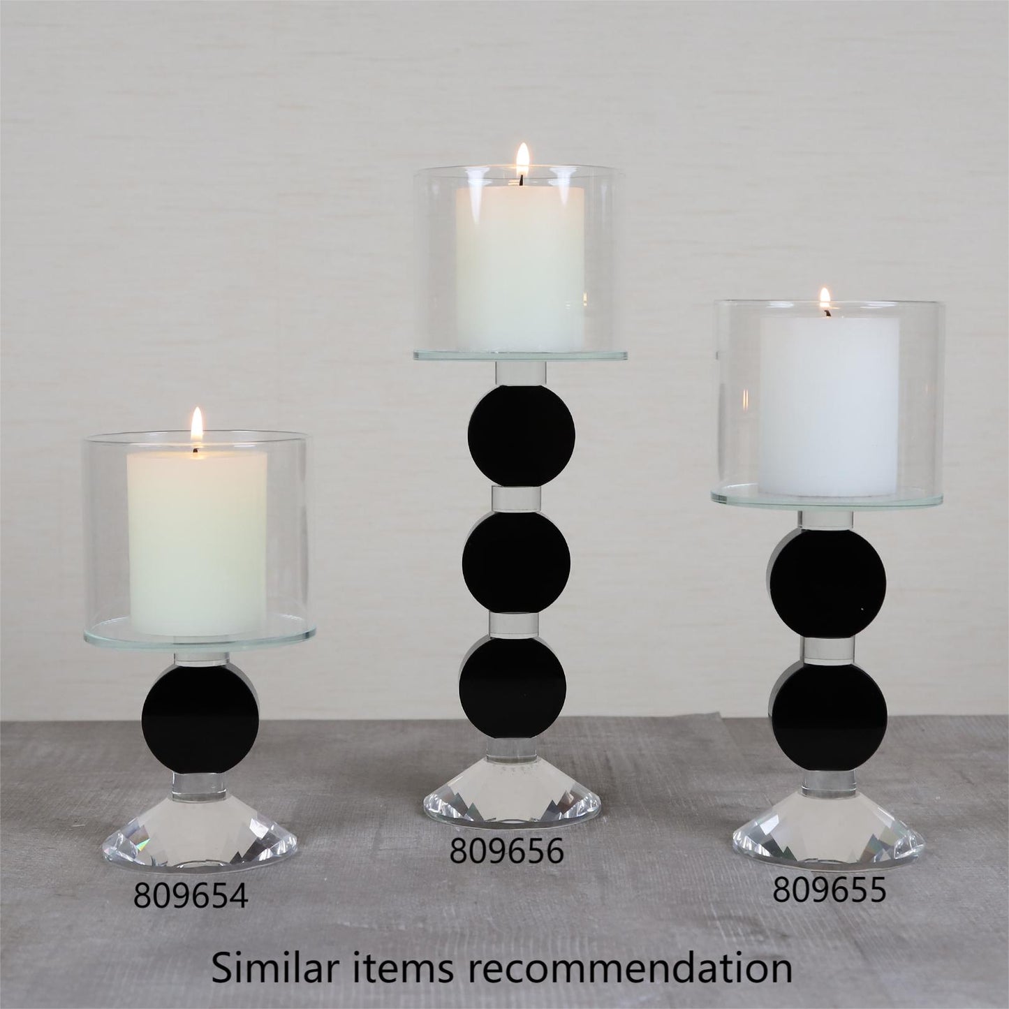 EDENG Crystal Candle Holders, for Wedding, Dining Coffee Table, Home Centerpices, Home Decor