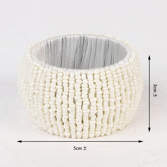 Edeng Indian napkin ring made of glass bead,handmade