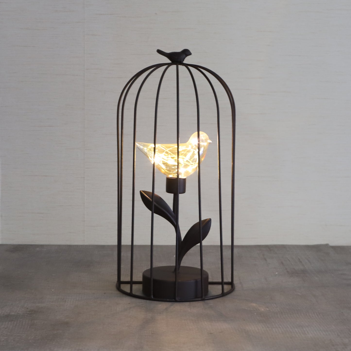 EDENG Bird cage model LED copper wire light gold warm white night light Metal decorative table lamp