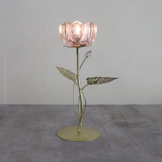 EDENG Candle Holders with one flower