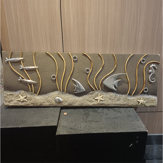 Edeng wall decoration made of natural fibre,fish shape,handmade