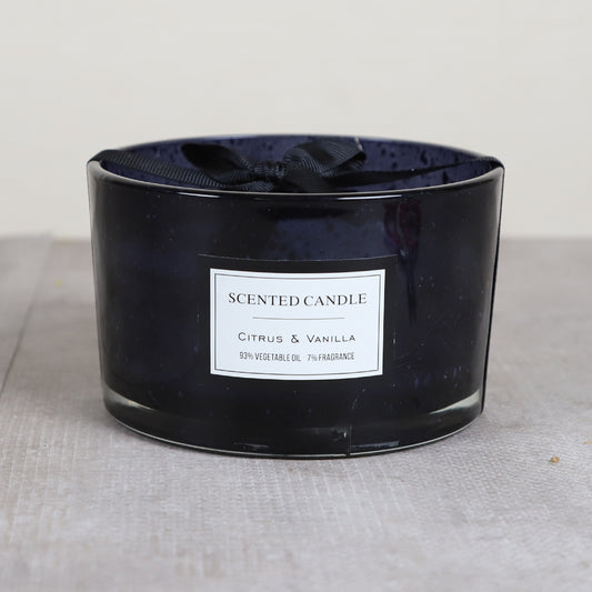 EDENG Scented Candles Long Lasting Candles Black Glass Jar Candle