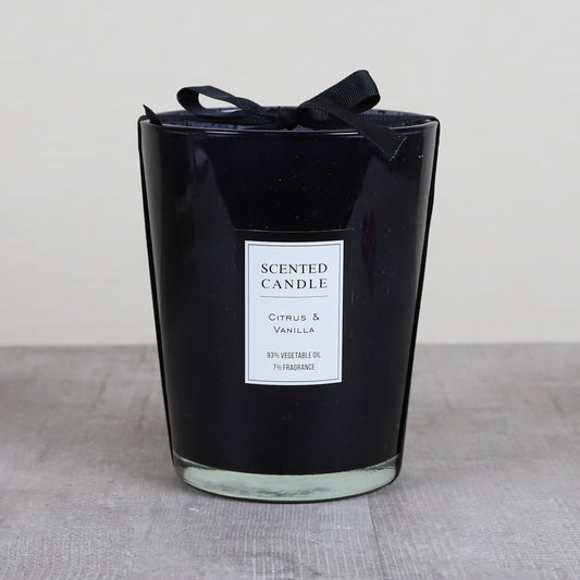 EDENG Scented Candles Long Lasting Candles Black Glass Jar Candle