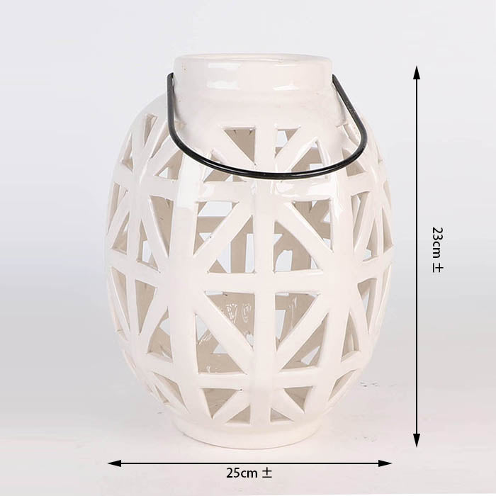 Edeng ceramic wind lamp,white