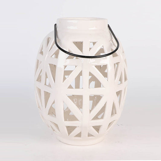 Edeng ceramic wind lamp,white