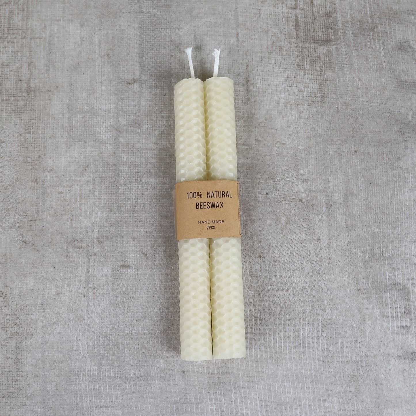 EDENG 100% Natural Beeswax taper Candles - 2pcs - Organic Candle Natural Scent Smokeless Clean Burning