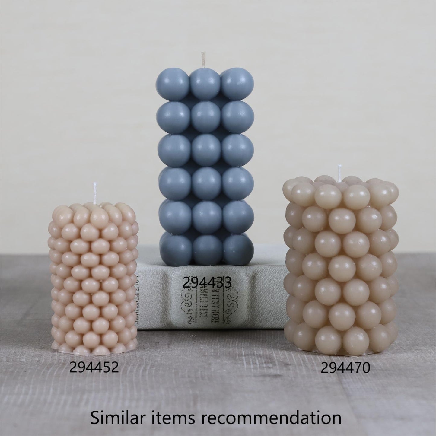 EDENG High Quality Bubble Candle(Blue grey)