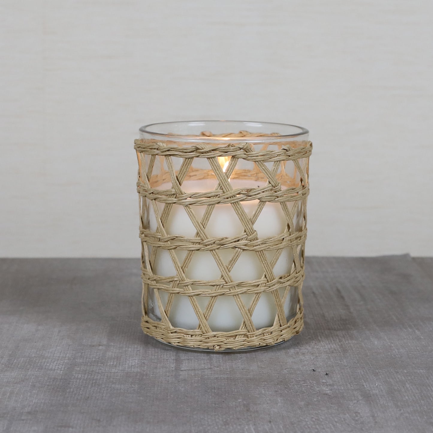 EDENG Scented Glass Candles with natural straw rope Long Lasting Candles Glass Jar Candle                            "