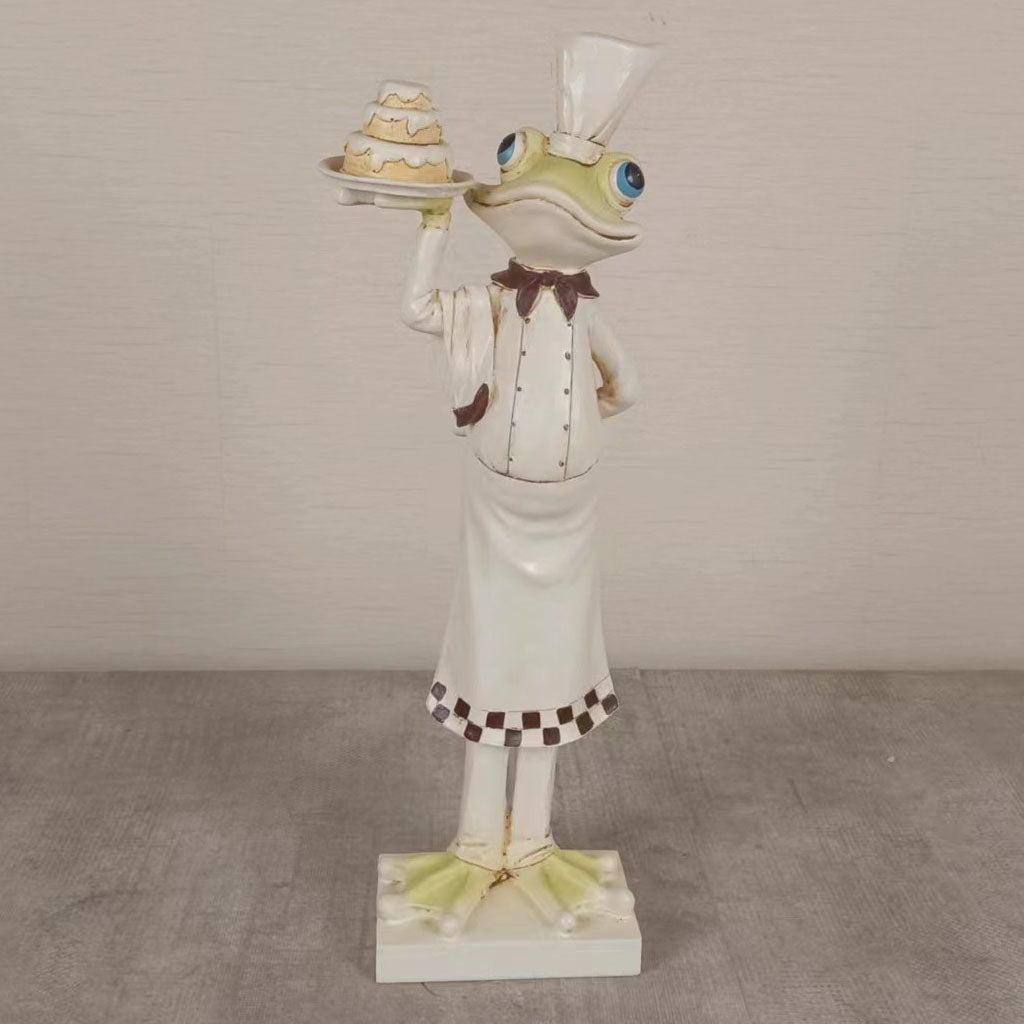 Edeng frog scalpture，resin decoration