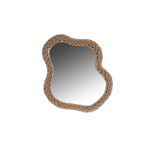 Willow Decorative Mirror Nordic Rattan Decorative Mirror Homestay Art