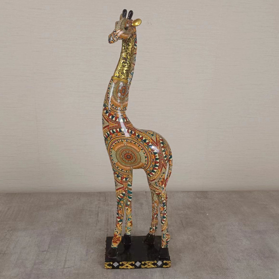 Edeng giraffe scalpute,resin decoration