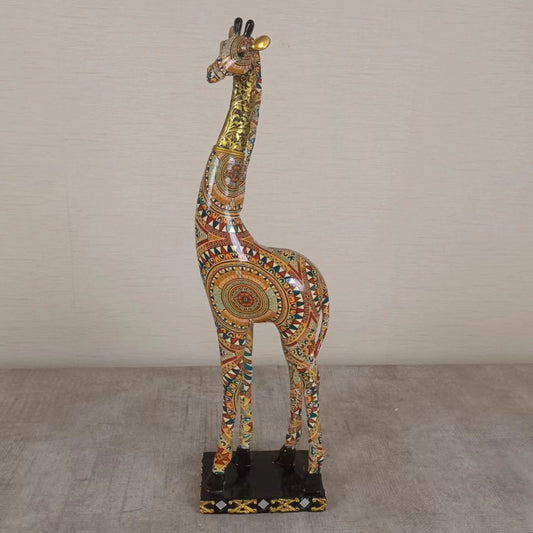 Edeng giraffe scalpute,resin decoration