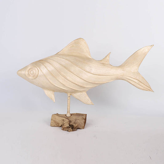 Edeng Philippine decoration made of natural fibre and wood,fish shape