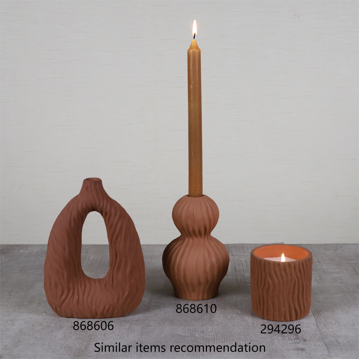 EDENG Scented Candles Long Lasting Candles Brown Ceramic Jar Candle