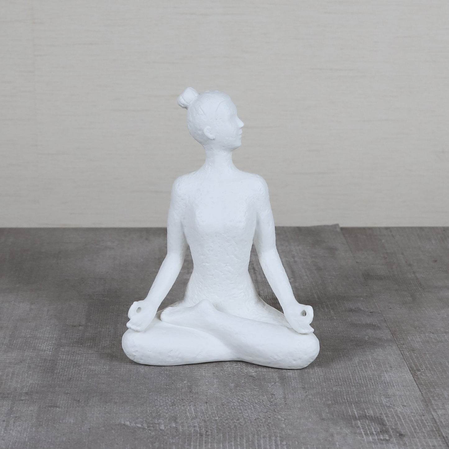 Edeng Ceramic Yoga Figure Meditation Yoga Pose Statue Figurine Home and Office Decoration Zen Decor