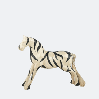 Edeng Philippine zebra decoration made of natural fibre,black and white