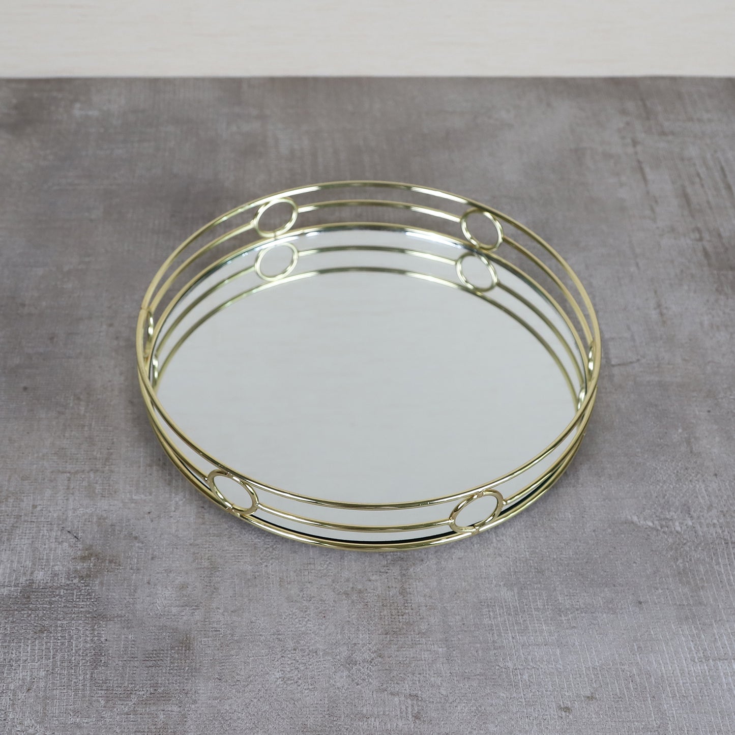 Round Glass Tray D9.84'' x 1.77''inch