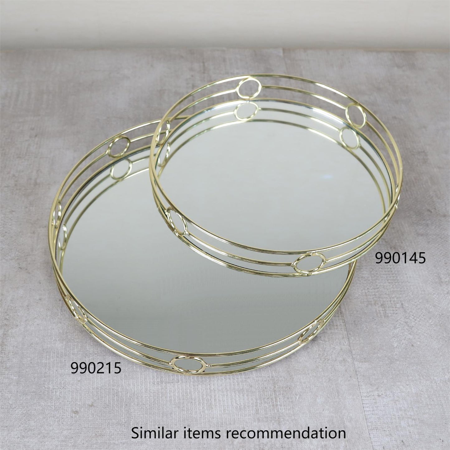 Round Glass Tray D9.84'' x 1.77''inch