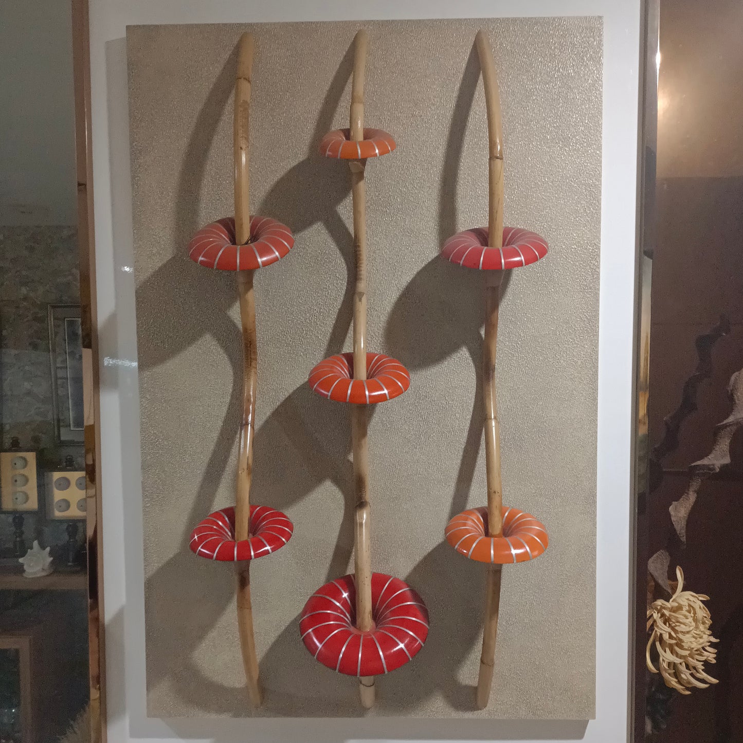 Edeng wall decoration with bamboo,handmade