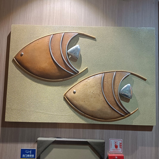 Edeng wall decoration with artificial stone ,fish shape,handmade